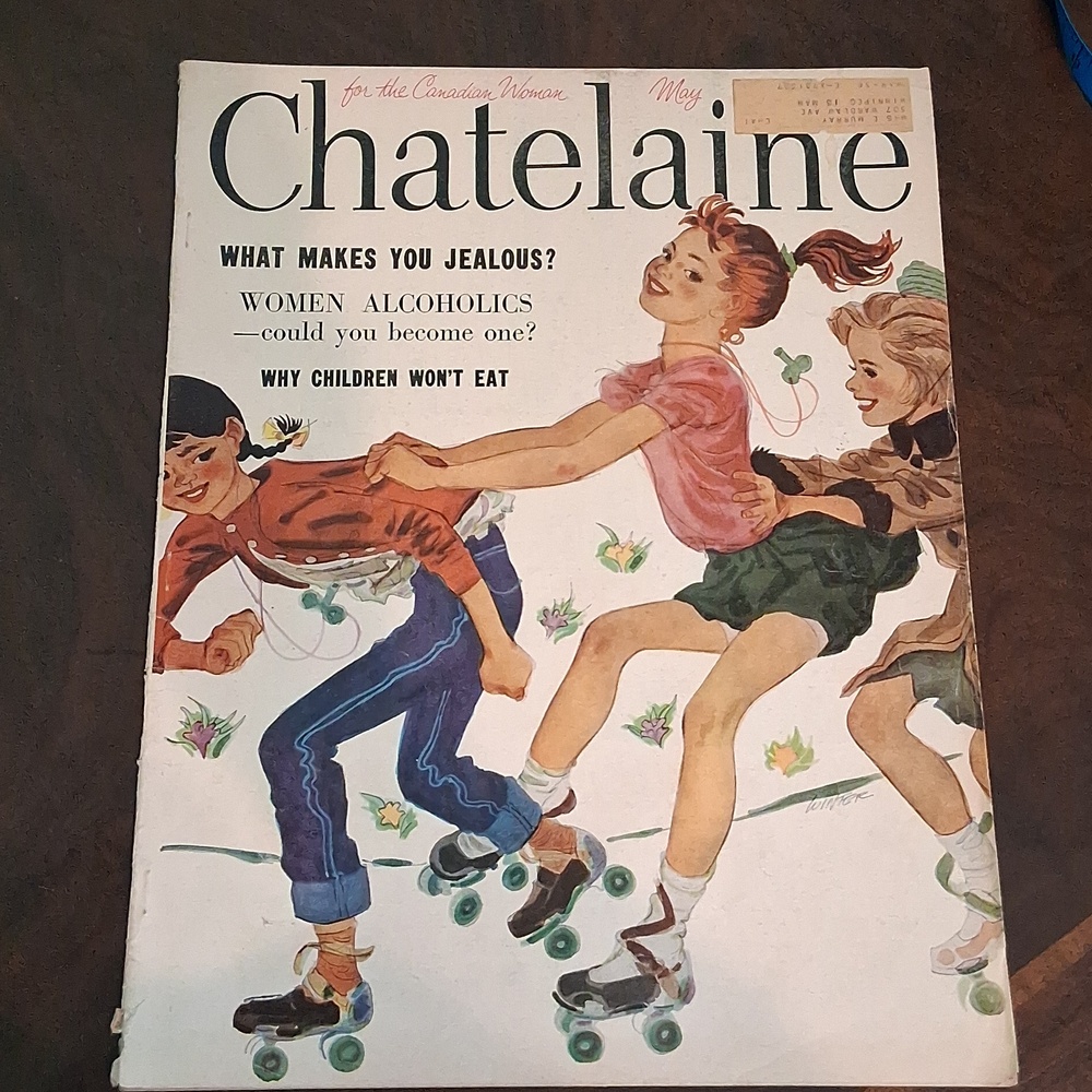 VINTAGE May 1956 Chatelaine  magazine